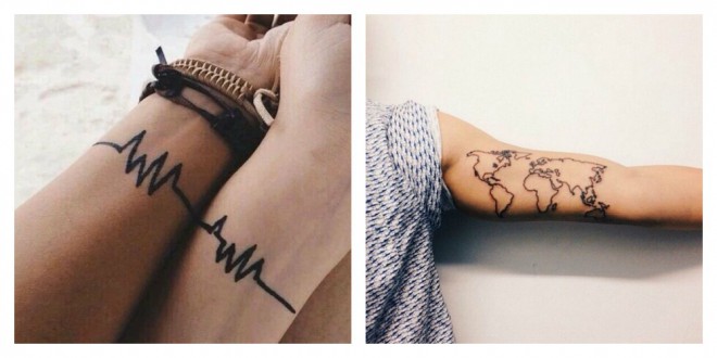 Se ljubavne tetovaze slazu koje Tetovaže koje