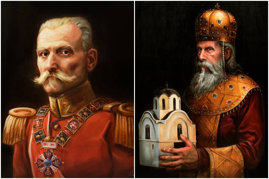 Kralj Petar I i Kralj Stefan Milutin / Autor: Darko Stojanović