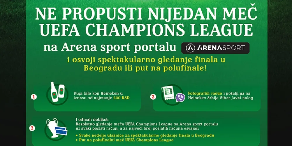Ljubitelji fudbala u Srbiji od sada mogu da uživaju u prenosima svih utakmica UEFA Lige Šampiona!