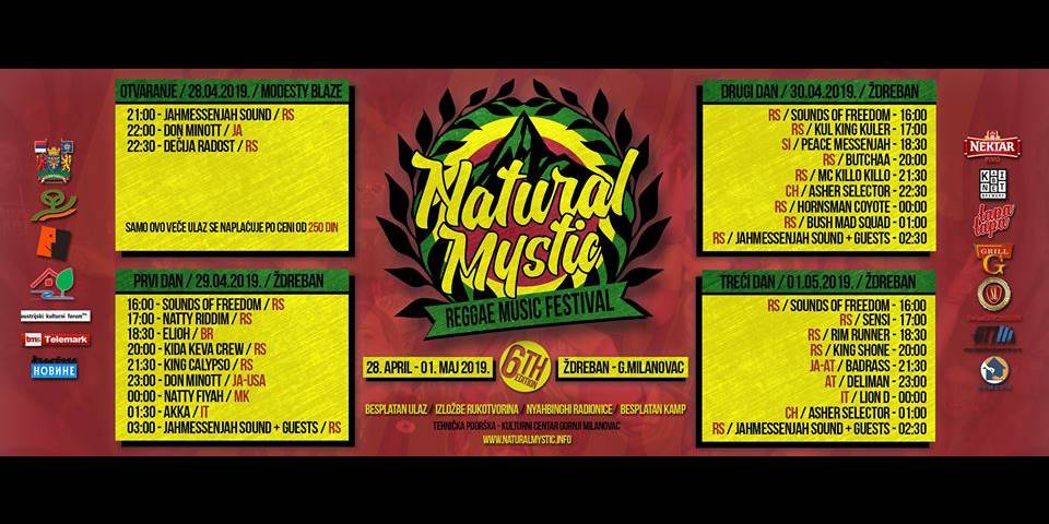 Reggae festival Natural Mystic u Gornjem Milanovcu