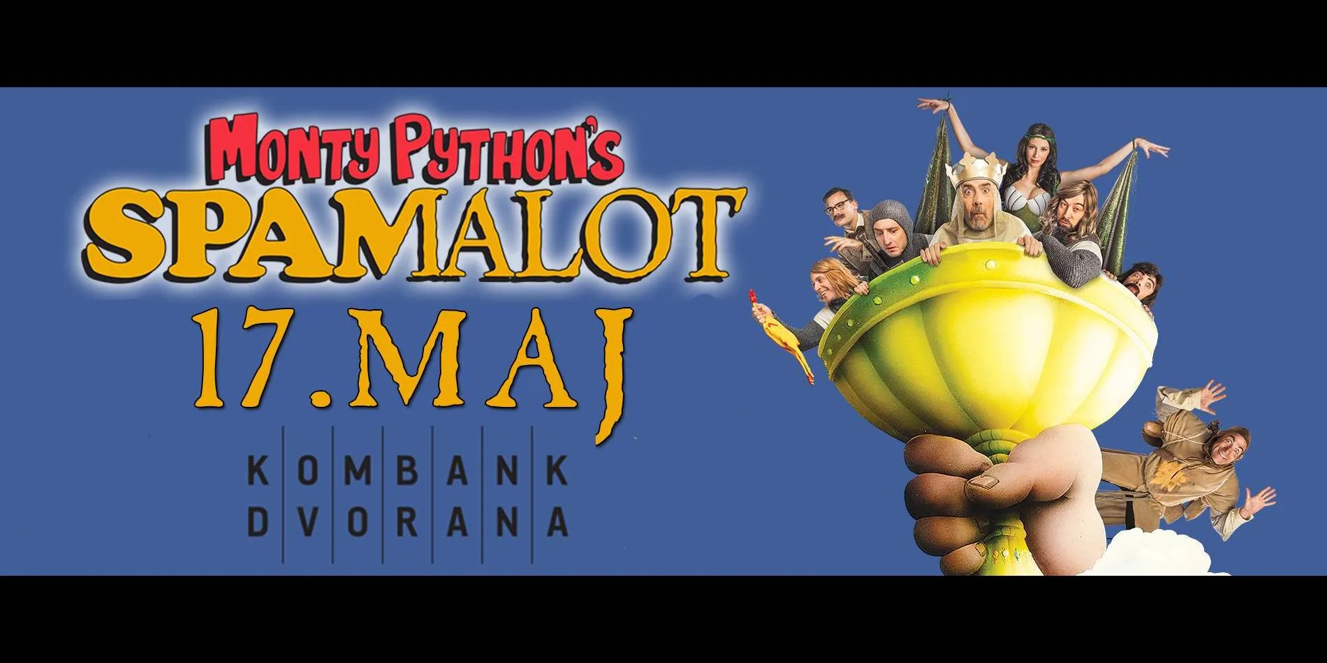 Mjuzikl „Monty Python’s Spamalot“ u Kombank dvorani
