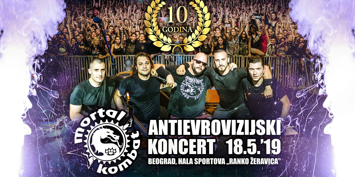 Antievrovizijski koncert benda Mortal Kombat u Hali sportova