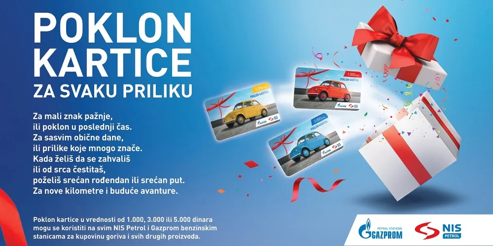 Poklon kartice za ljubitelje vožnje