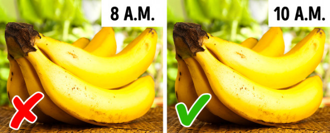 Umesto u 8 ujutru, pojedite banane koji sat kasnije