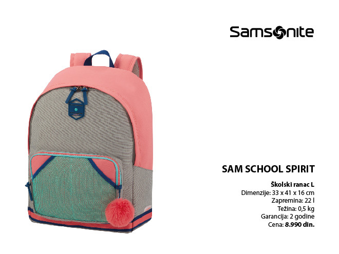 SAMSONITE, Sam School Spirit, ranac L