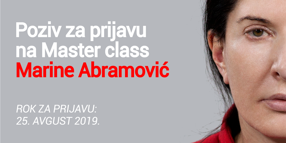 City letnja preporuka #33: Master class Marine Abramović