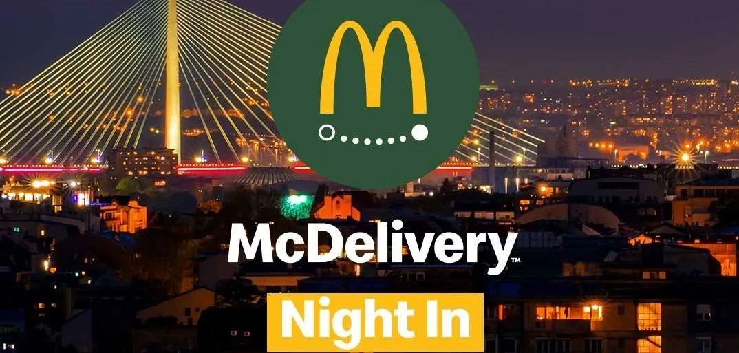 McDonald’s u Srbiji se po prvi put pridružuje globalnoj akciji „McDelivery Night In“ 19. septembra 2019. McDonald’s u Srbiji se po prvi put pridružuje globalnoj akciji „McDelivery Night In“ 19. septembra 2019.
