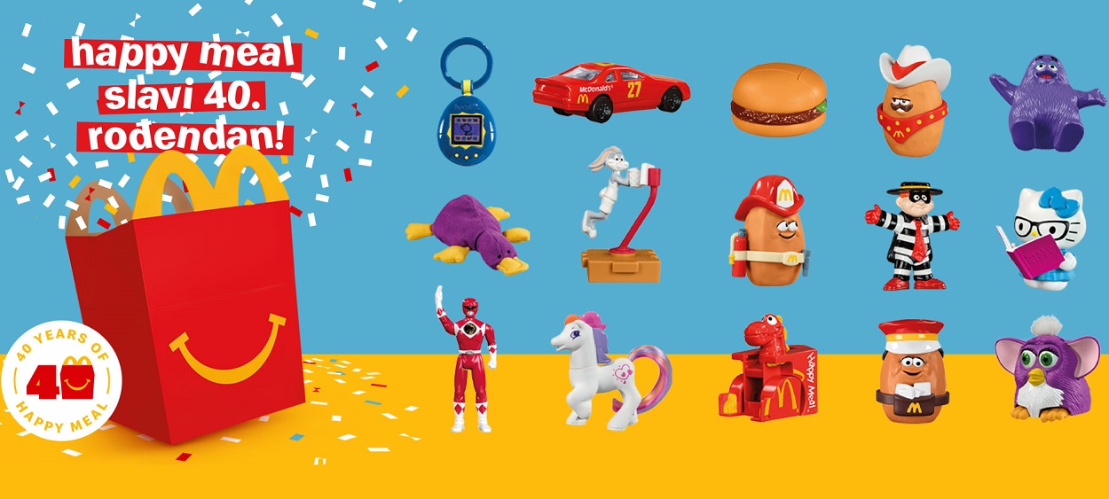 McDonald’s predstavlja ograničenu seriju obroka Surprise Happy Meal sa igračkama iz prethodnih 40 godina