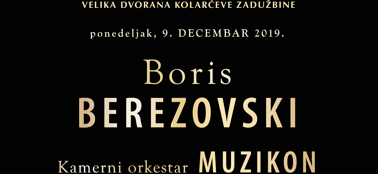 Boris Berezovski i kamerni orkestar Muzikon na Kolarcu