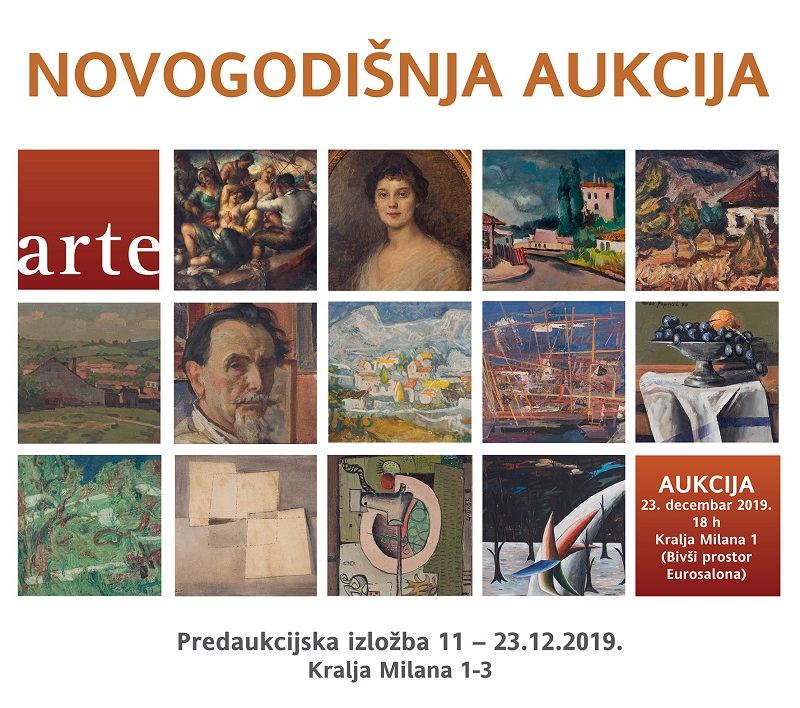 Srpska i jugoslovenska likovna scena 20. veka na predaukcijskoj izložbi ARTE galerije