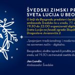 Švedski zimski praznik Santa Lucia u Beogradu