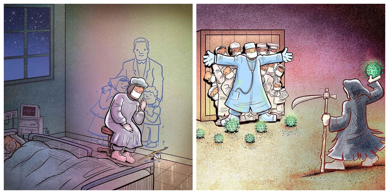 Ove ilustracije pokazuju kako je to biti doktor u vreme korone