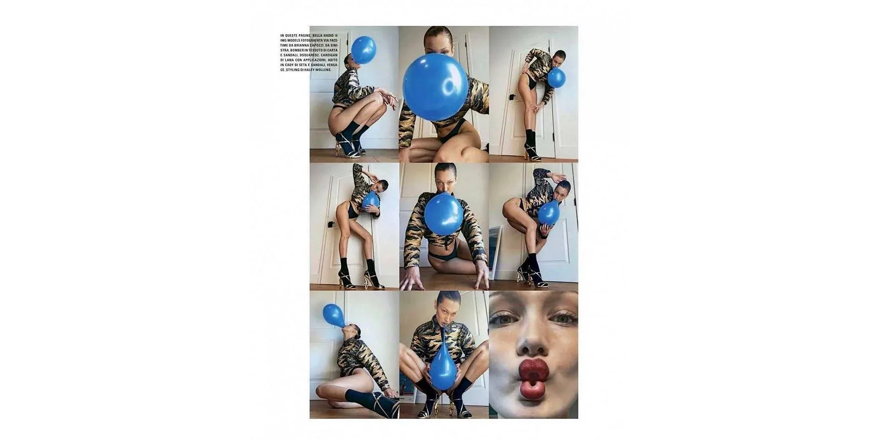 Bela Hadid je iz karantina pozirala za Vogue