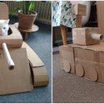 Ljudi su iz dosade počeli da prave kartonske tenkove za svoje mačke