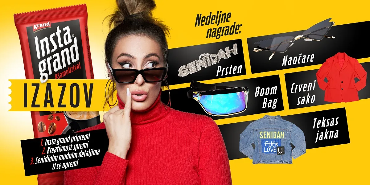 Pridružite se Insta Grand x Senidah izazovu - delimo poklone
