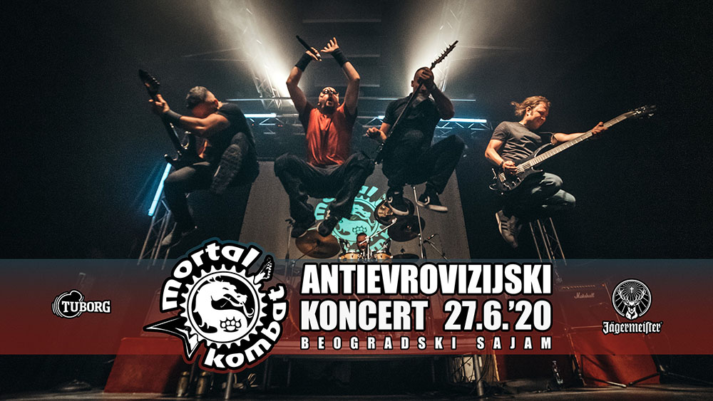 Antievrovizijski koncert grupe Mortal Kombat u atrijumu Beogradskog sajma
