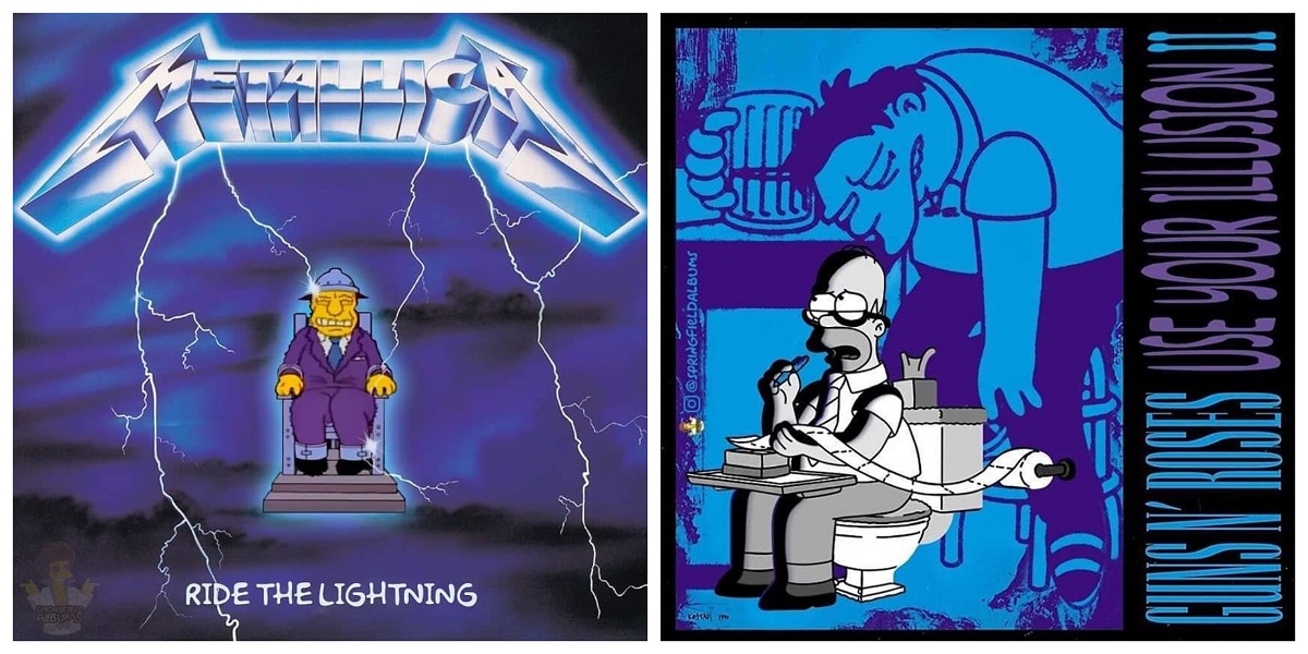 Šta se desi kad likovi iz „Simpsonovih“ zalutaju na omote poznatih albuma