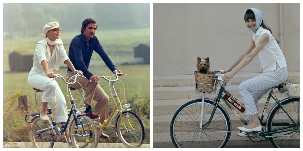 Retro fotografije poznatih na biciklu