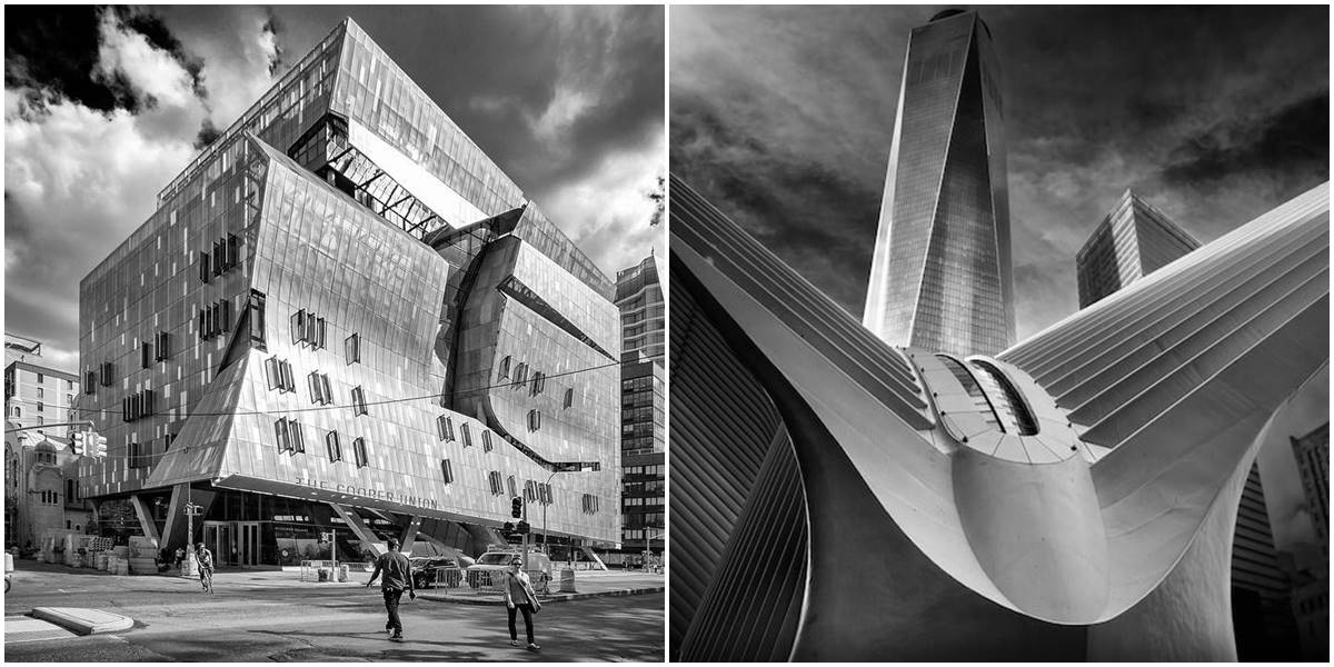 Moderna arhitektura na upečatljivim crno-belim fotografijama