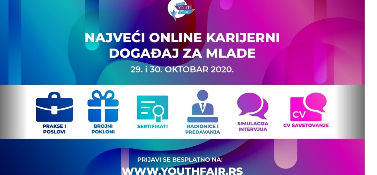 Belgrade Youth Fair 2020 – najveći online karijerni događaj za mlade u regionu