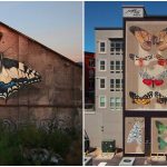 Ovaj umetnik ukrašava fasade slikama džinovskih leptira