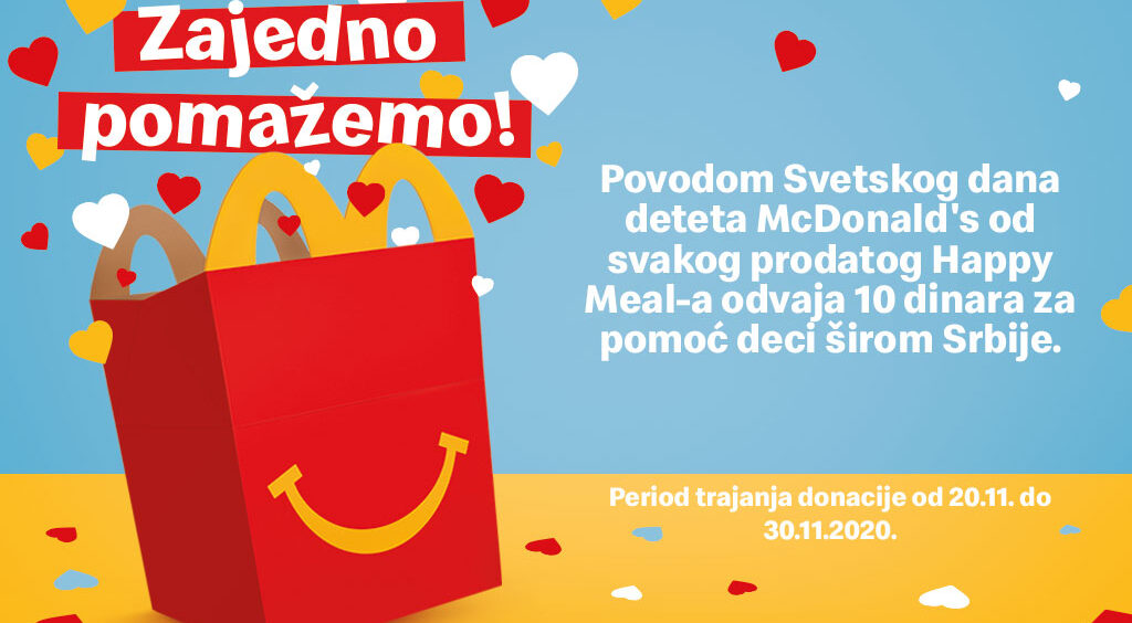 McDonald’s i ove godine obeležava Svetski dan deteta