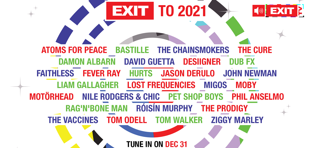 EXIT to 2021: U novu godinu uz The Prodigy, The Cure, Dejvida Getu, Migos i brojne druge velikane!