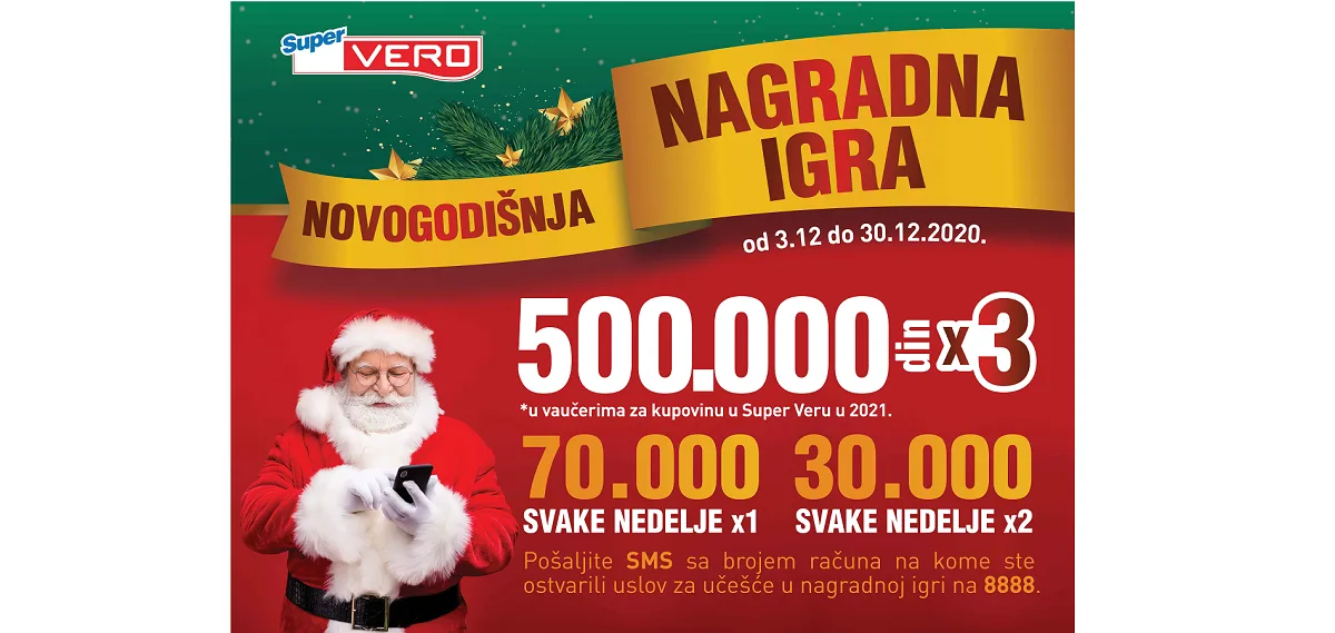 Novogodišnja nagradna igra u Super Veru