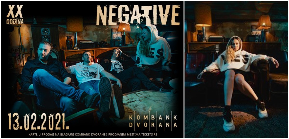 Koncert grupe Negative 13. februara u Kombank dvorani