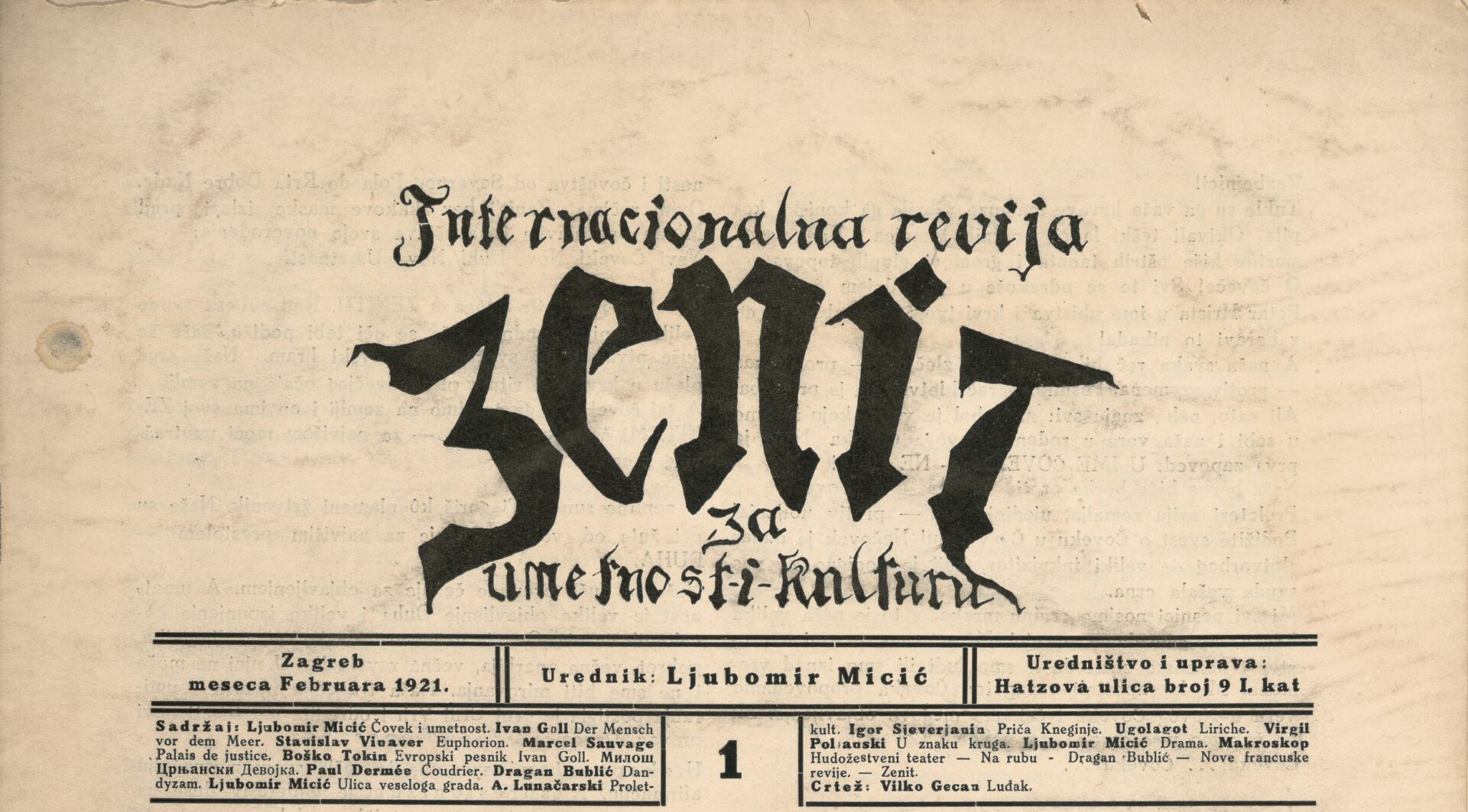 Izložba posvećena časopisu Zenit u galeriji Rima