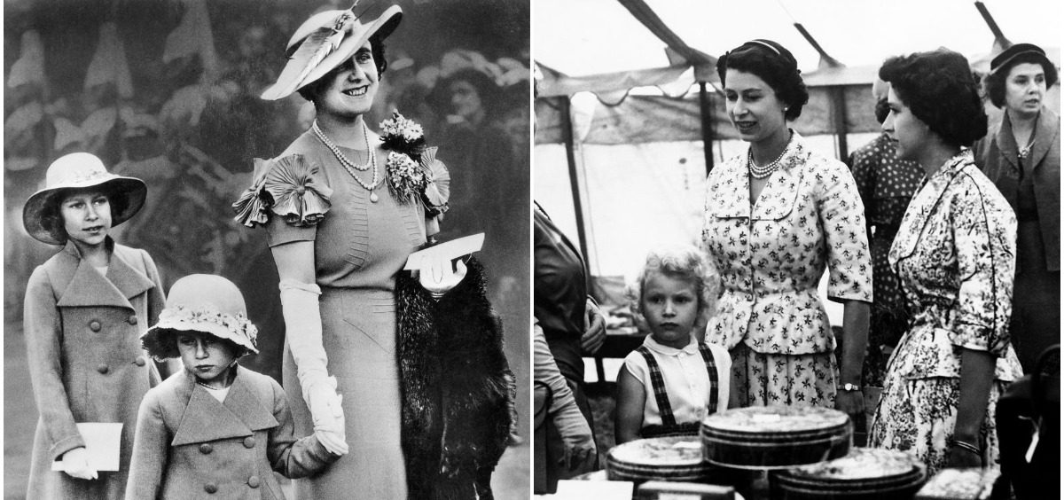 Kraljica Elizabeta i princeza Margaret u identičnim odevnim kombinacijama