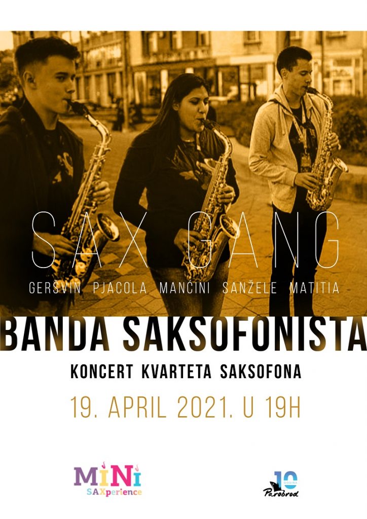 Onlajn koncert kvarteta saksofona „Banda saksofonista“