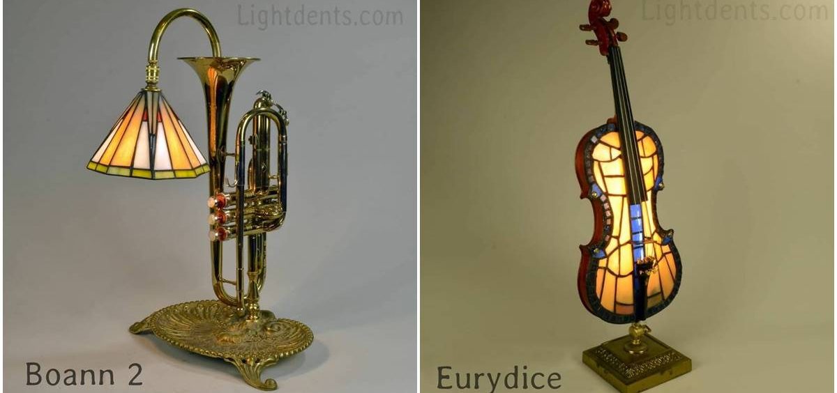 Umetnik transformiše stare instrumente u  fenomenalne lampe