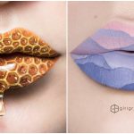 Šminkerka stvara umetnička dela na usnama