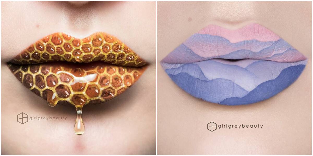 Šminkerka stvara umetnička dela na usnama