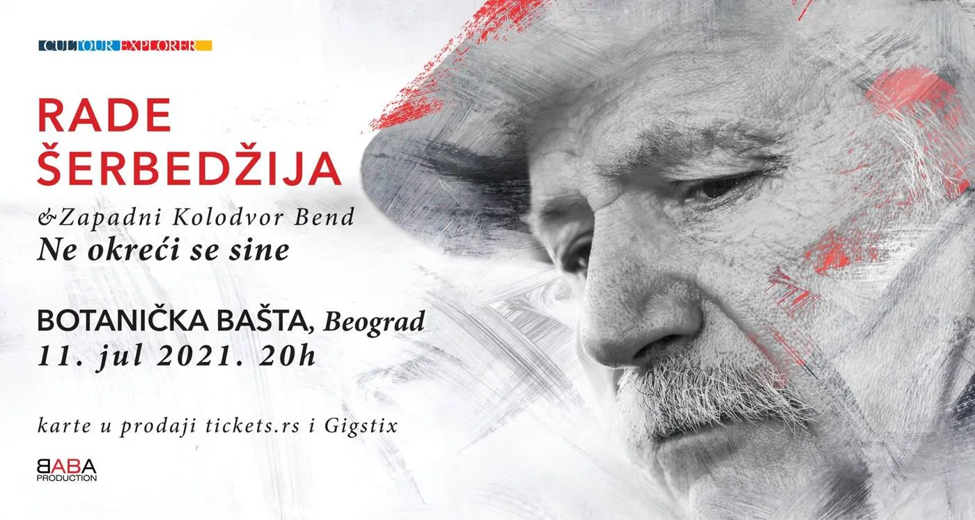 Rade Šerbedžija i Zapadni kolodvor nastupaju u Botaničkoj bašti