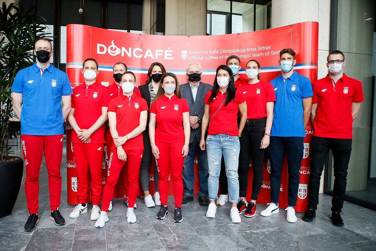 Olimpijski komitet Srbije i Doncafé organizovali druženje sa srpskim olimpijcima na putu za Tokio