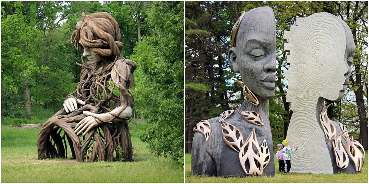 Veličanstvene skulpture inspirisane ljudima i drvećem ukrasile su jednu botaničku baštu