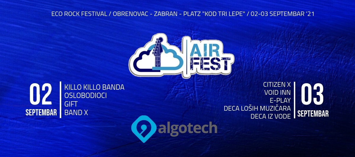 E Play, Deca loših muzičara i drugi nastupaju na AIR FEST-u u Obrenovcu