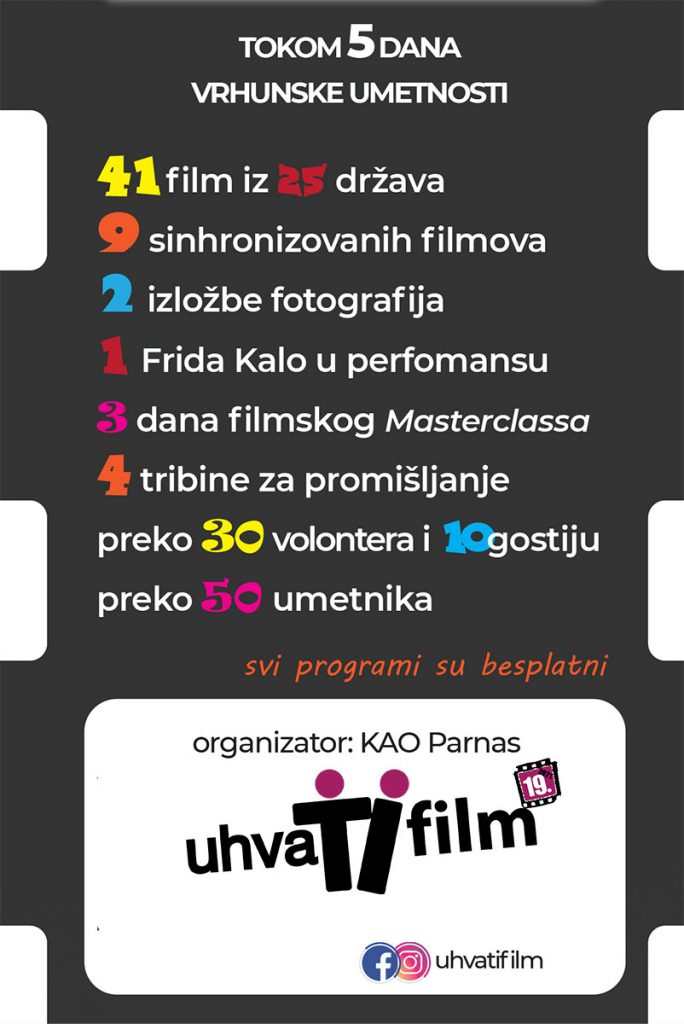 19. filmski festival „Uhvati film“ u Novom Sadu