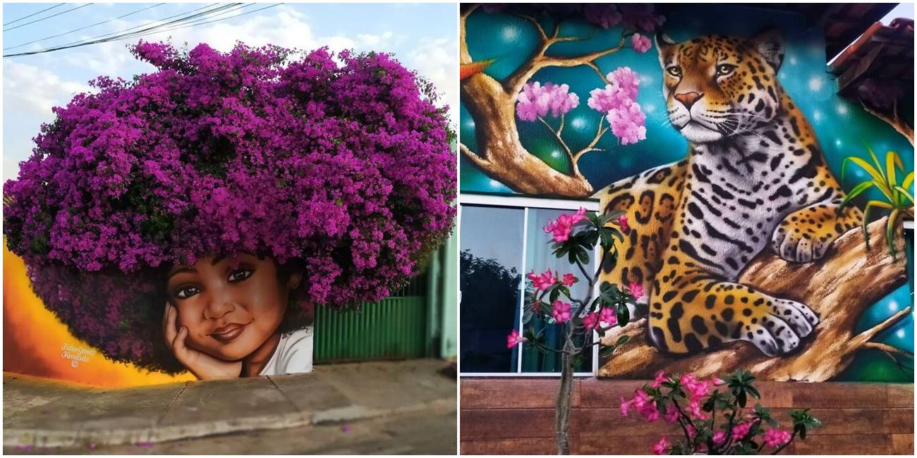 Ulični umetnik na savršen način kombinuje svoje murale sa okolnom prirodom