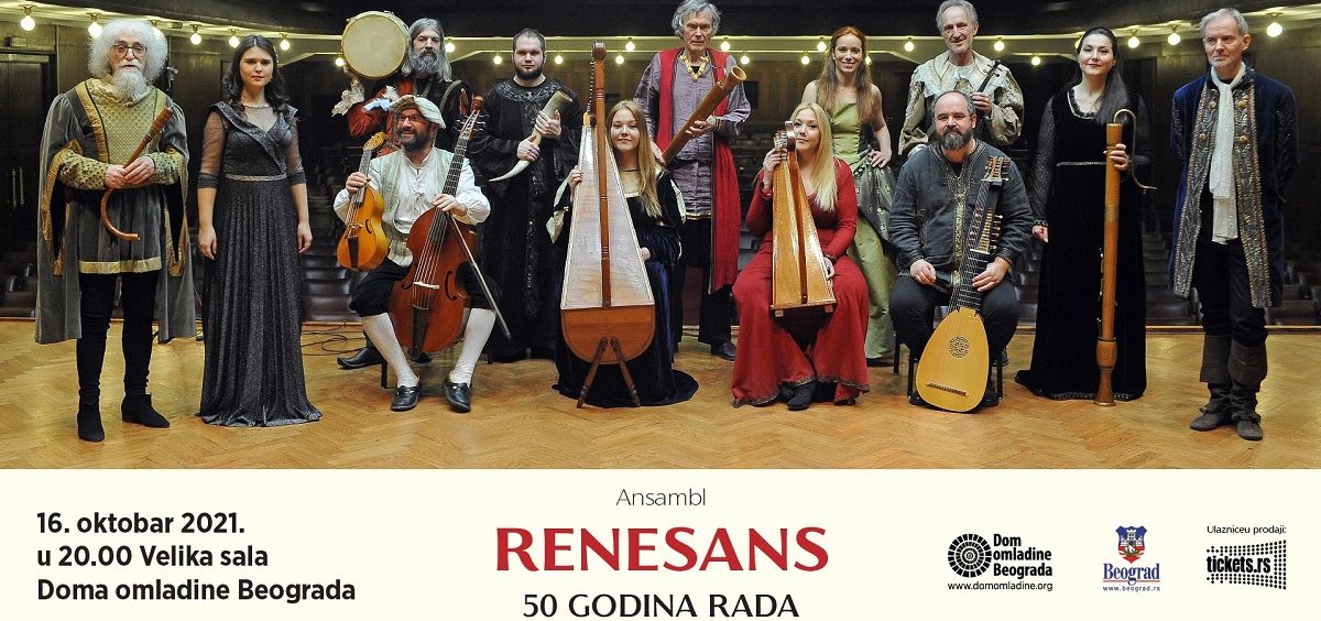 Ansambl RENESANS slavi 50 godina na koncertu u Domu omladine Beograda