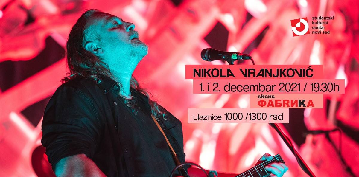 Nikola Vranjković nastupa dve večeri zaredom u Novom Sadu