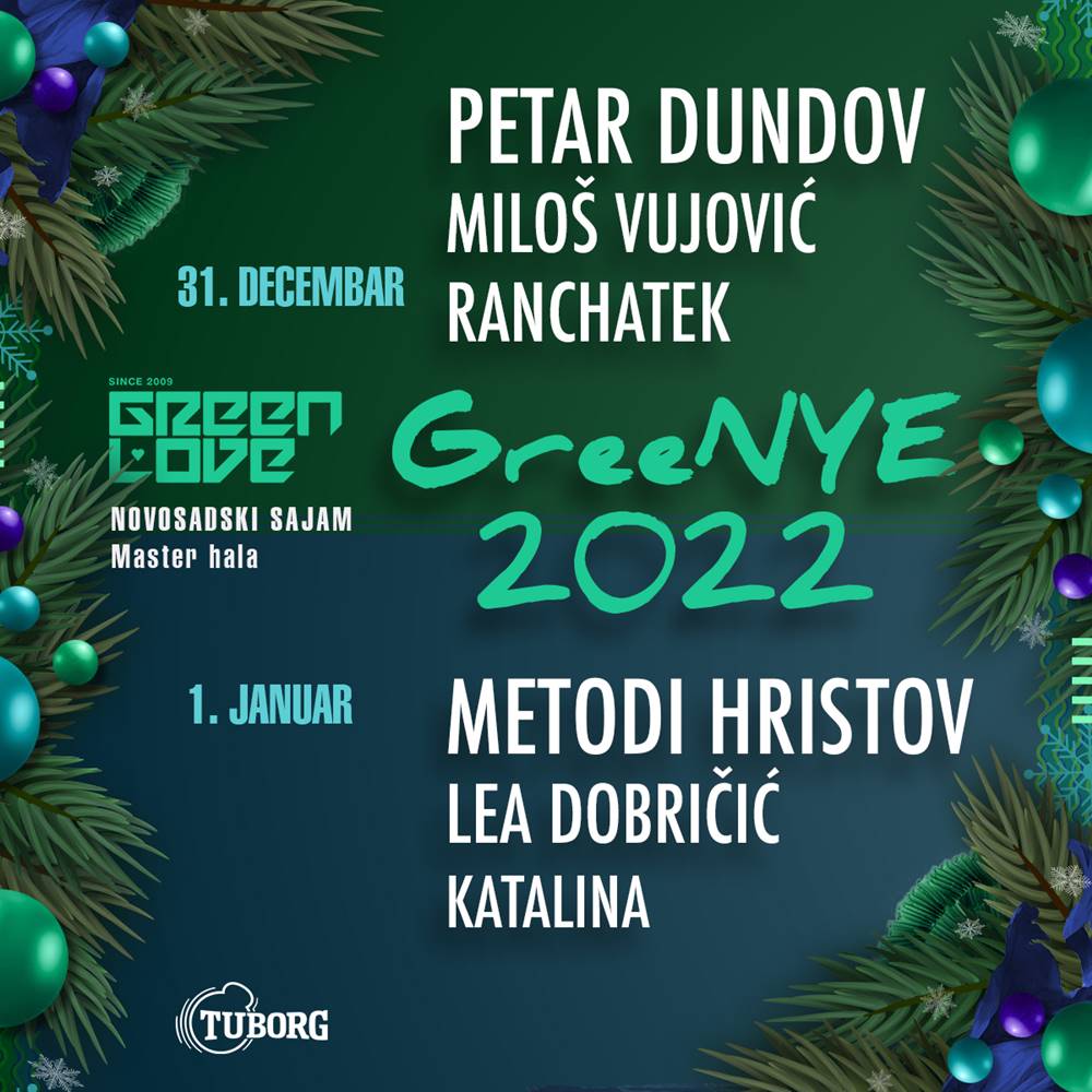 Green Love festival: Najveća di-džej imena na dočeku i reprizi dočeka Nove godine u Novom Sadu