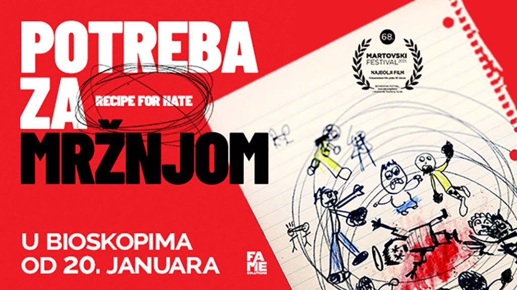 Nagrađivani dokumentarni film Filipa Čolovića „Potreba za mržnjom“ u bioskopima