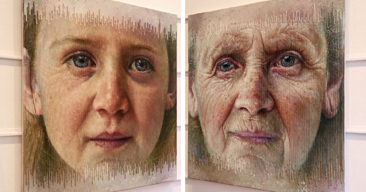 Ovaj umetnik pravi portrete koji se pretvaraju u dve potpuno druge slike