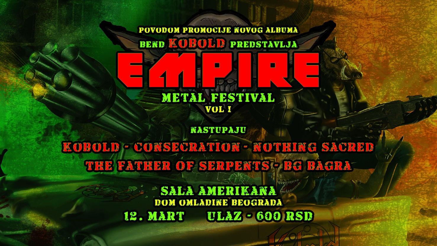 Empire Metal festival u Domu omladine