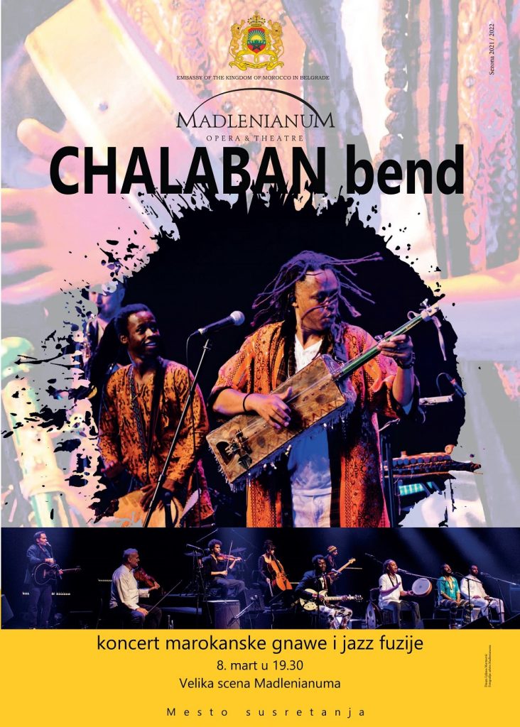 Chalaban Bend – koncert marokanske gnawa i jazz fuzije