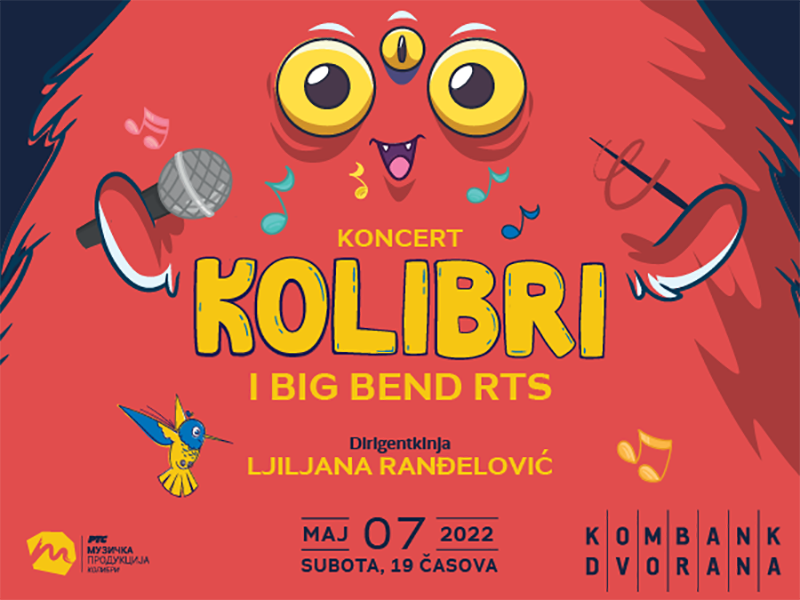 Muzičko putovanje za celu porodicu: Hor „Kolibri” i Big Bend RTS u Kombank dvorani