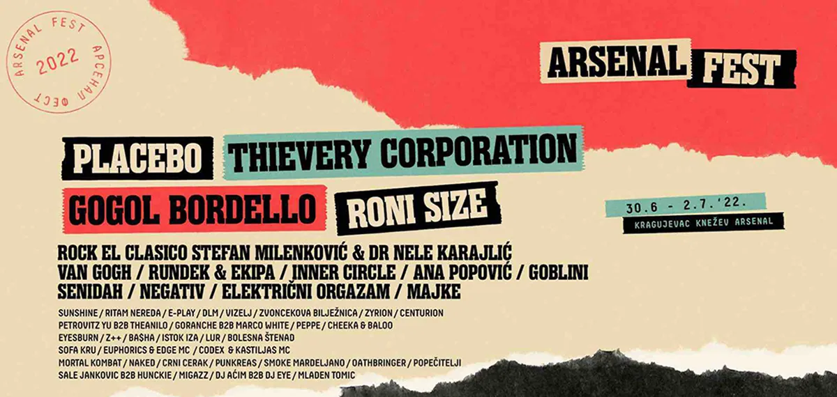 Novih 30 imena na Arsenalu 2022: Nele Karajlić i Stefan Milenković, Van Gogh, Rundek i Ekipa, Senidah, Goblini…